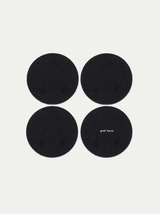 Bierfilzl Merino Wool Round Coasters - Set of 4