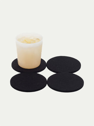 Bierfilzl Merino Wool Round Coasters - Set of 4