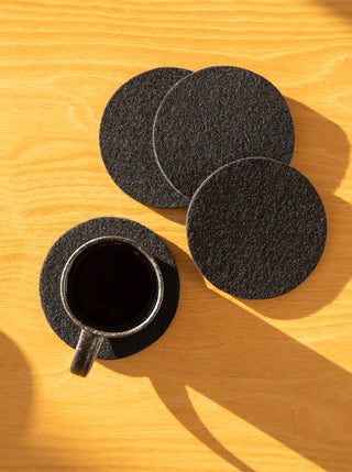 Bierfilzl Merino Wool Round Coasters - Set of 4