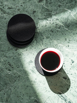 Bierfilzl Merino Wool Round Coasters - Set of 4