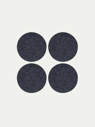 Bierfilzl Merino Wool Round Coasters - Set of 4