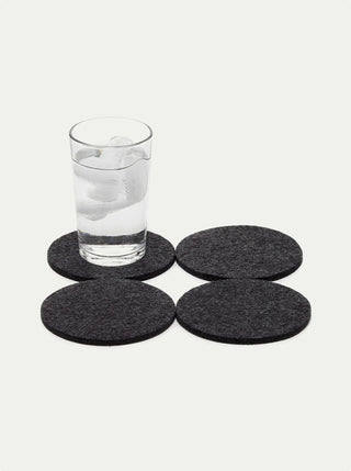 Bierfilzl Merino Wool Round Coasters - Set of 4