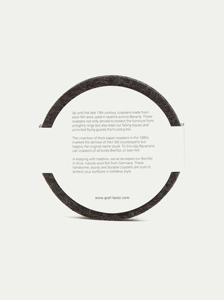 Bierfilzl Merino Wool Round Coasters - Set of 4