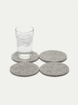 Bierfilzl Merino Wool Round Coasters - Set of 4