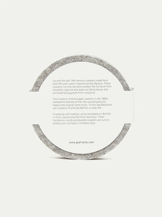 Bierfilzl Merino Wool Round Coasters - Set of 4
