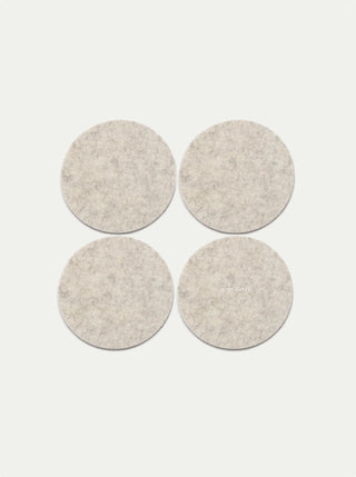 Bierfilzl Merino Wool Round Coasters - Set of 4