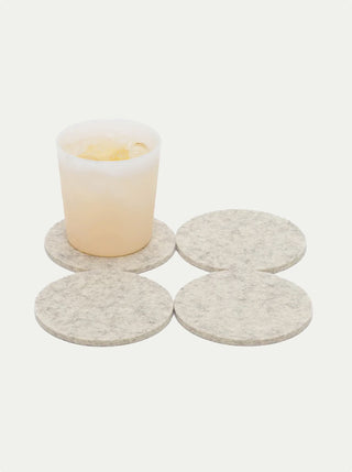 Bierfilzl Merino Wool Round Coasters - Set of 4