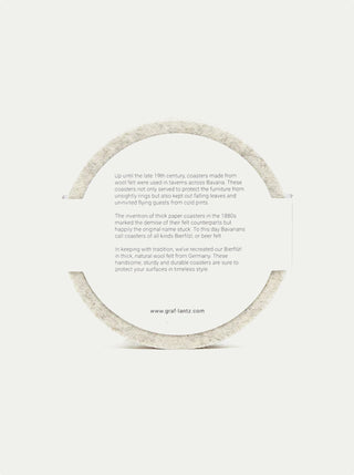 Bierfilzl Merino Wool Round Coasters - Set of 4