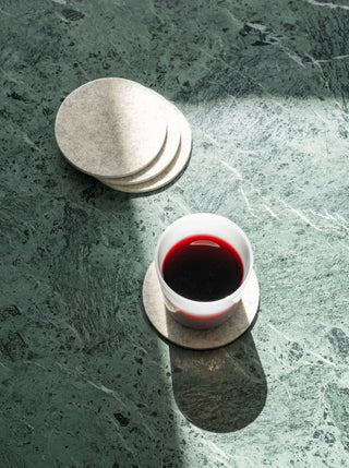 Bierfilzl Merino Wool Round Coasters - Set of 4