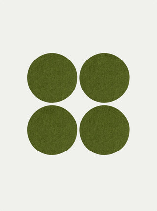 Bierfilzl Merino Wool Round Coasters - Set of 4