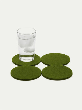 Bierfilzl Merino Wool Round Coasters - Set of 4