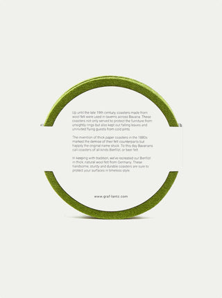 Bierfilzl Merino Wool Round Coasters - Set of 4