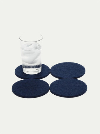 Bierfilzl Merino Wool Round Coasters - Set of 4