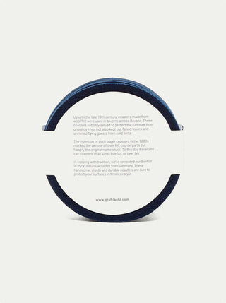 Bierfilzl Merino Wool Round Coasters - Set of 4