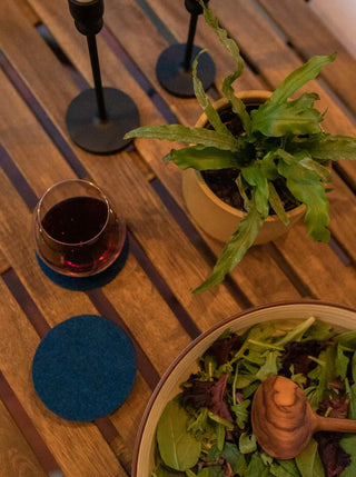 Bierfilzl Merino Wool Round Coasters - Set of 4