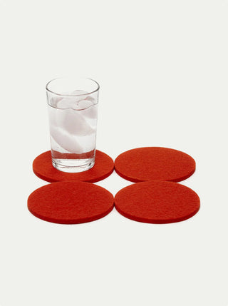 Bierfilzl Merino Wool Round Coasters - Set of 4