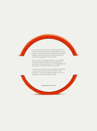 Bierfilzl Merino Wool Round Coasters - Set of 4