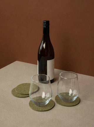 Bierfilzl Merino Wool Round Coasters - Set of 4