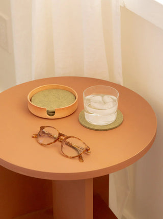 Bierfilzl Merino Wool Round Coasters - Set of 4